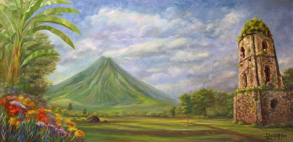 Cagsawa Ruins Mayon Volcano – Jhun Ciolo Diamante